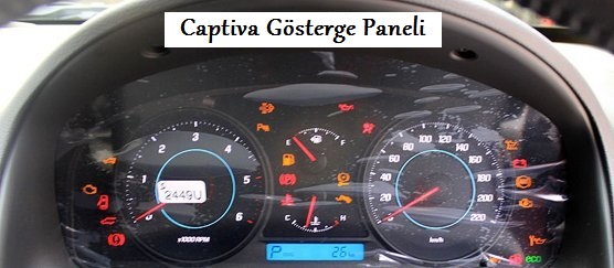 Chevrolet Captiva gösterge paneli
