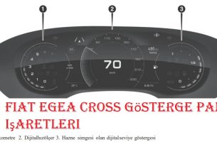 Fiat Egea Cross gösterge paneli işaretleri