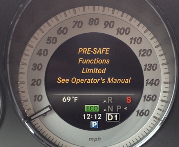 Mercedes PRE SAFE çalışma kapsamı sınırlandırıldı