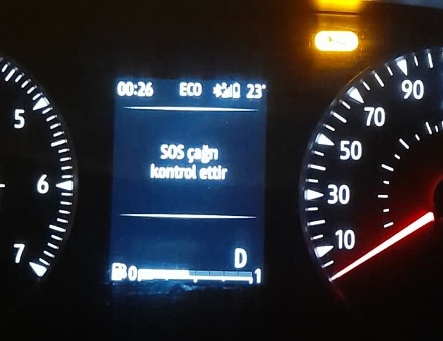 Renault SOS çağrı kontrol ettir ne demek ?