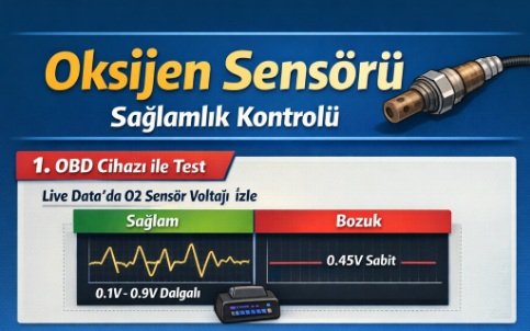 Oksijen sensörü sağlamlık kontrolü nasıl yapılır ?