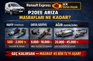 Renault Express P20EE arıza kodu ne kadar masraf çıkarır