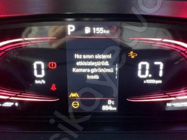 Hyundai ön güvenlik sistemleri etkisizleştirildi kamera görünümü kısıtlı ne demek ?