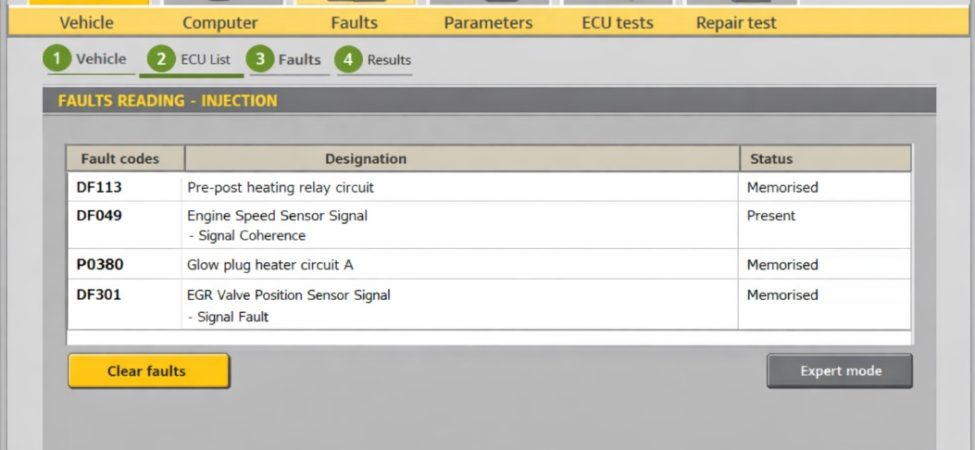Renault Clip arıza tespit cihazı kullanımı