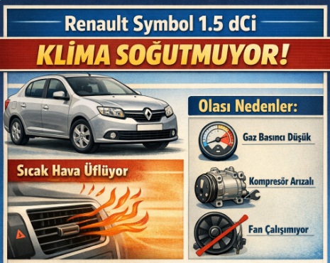 Renault Symbol 1.5 dci klima soğutmuyor (ÇÖZÜM)
