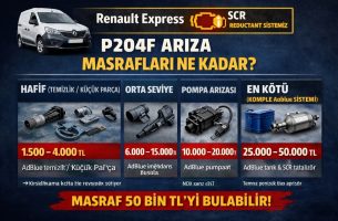 P204F arıza kodu ne kadar masraf çıkarır