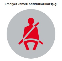 Renault Express emniyet kemeri ikaz ışığı