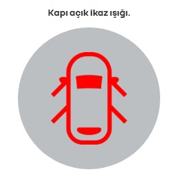 Renault Express kapı açık ikaz ışığı